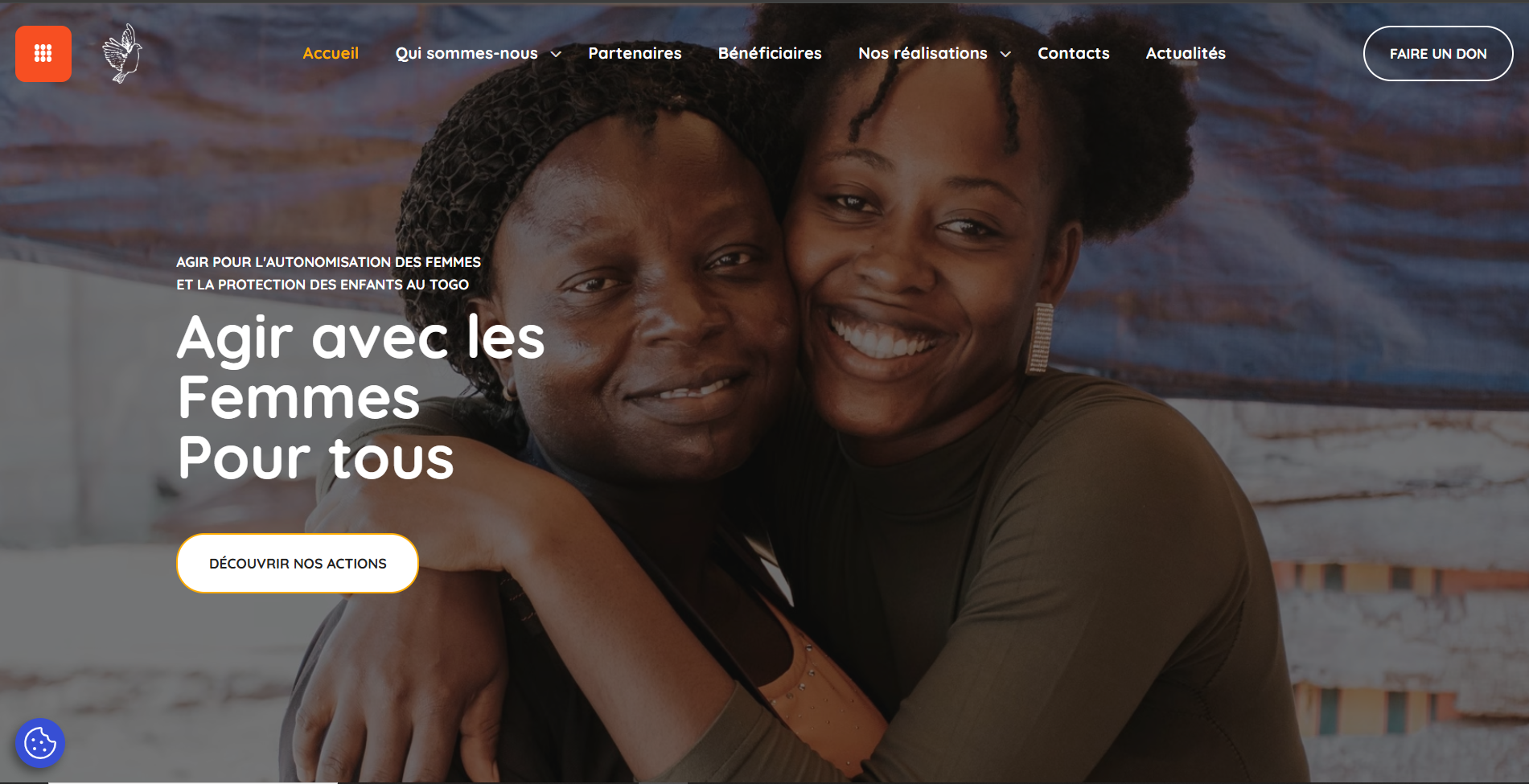Aperçu d'un autre site web réalisé